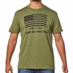 🇺🇲 Men's Patriotic USA Tee, Military Green, XL